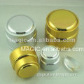 Hot Selling Round Manufacturer aluminium glass empty cosmetic container face cream jar